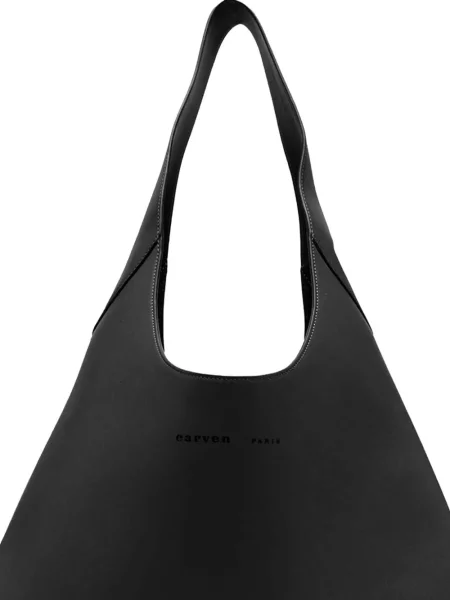 Geanta de piele Carven din piele negru