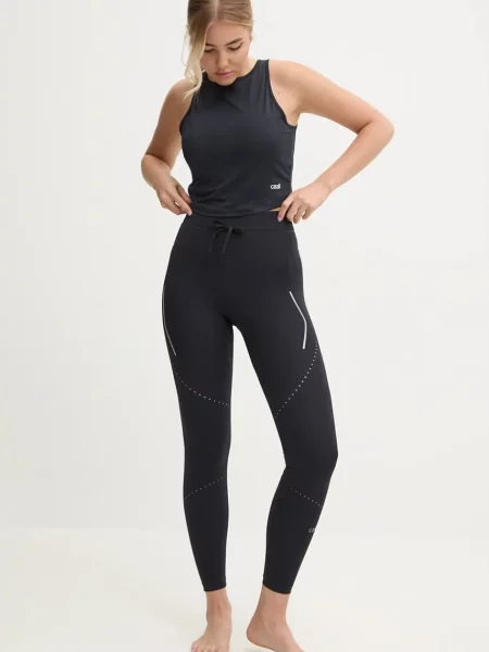 Легінси для бігу Casall Shapify однотонні чорний