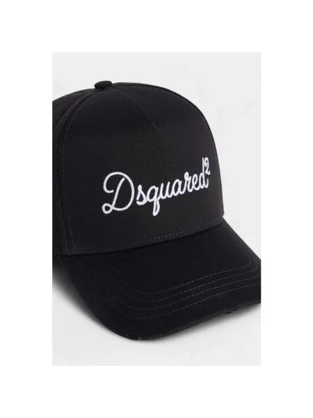 Czapka z daszkiem Dsquared2 z logo czarna