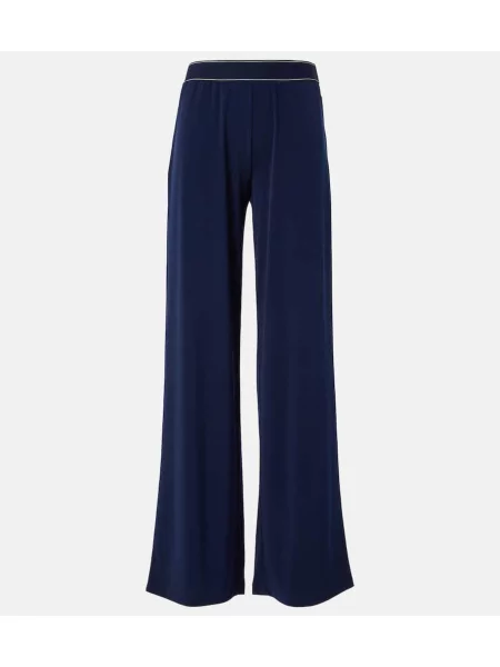 Pantaloni Vince din jerseu albastru