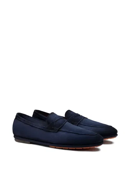 Szarvasbőr loafer Santoni kék