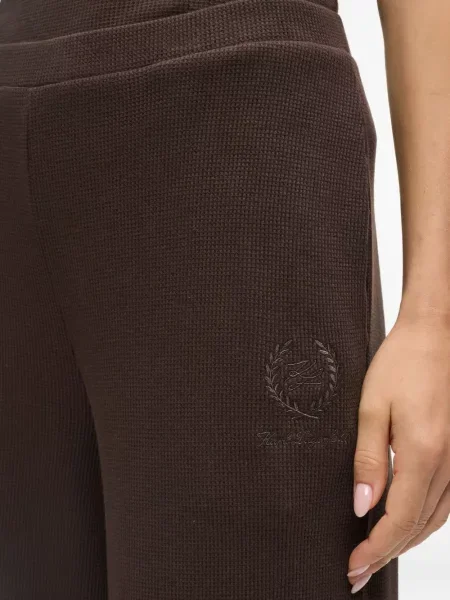 Pantaloni Karl Lagerfeld cu broderie maro