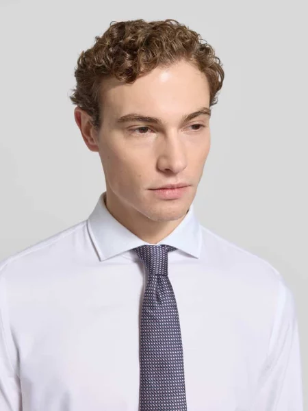 Koszula biznesowa o kroju super slim fit z mieszanki bawełny Jake*s biała