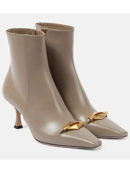 Cizme scurte Jimmy Choo din piele bej