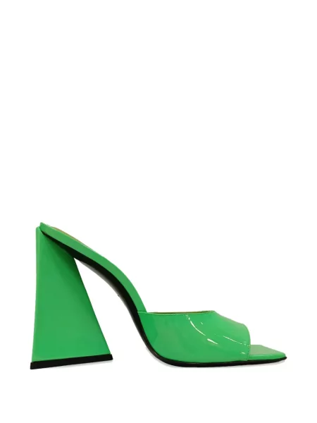 Papuci tip mules The Attico verde