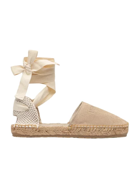 Love Moschino espadryle zamszowe beżowe
