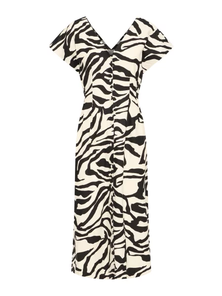 ICHI Rochie tip bluză IHLINNO kaki negru