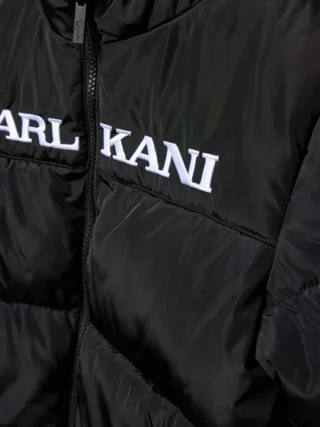 Kurtka pikowana z wyhaftowanym logo Karl Kani czarna