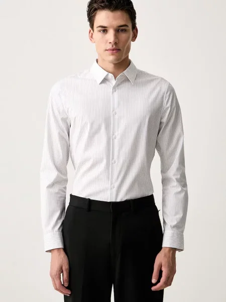 Calvin Klein cămașă pentru bărbați din cu alb