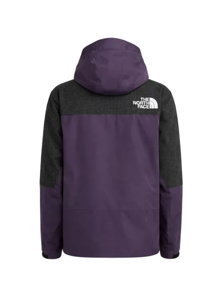 Geacă The North Face cu glugă violet