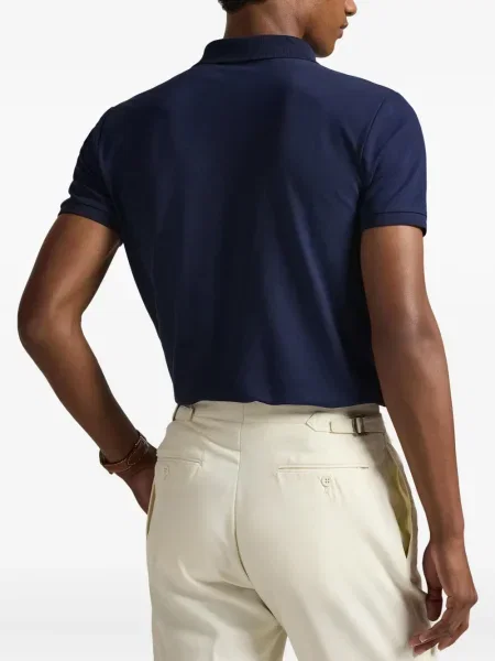 Șapcă Polo Ralph Lauren cu broderie din țesătură twill în carouri albastru