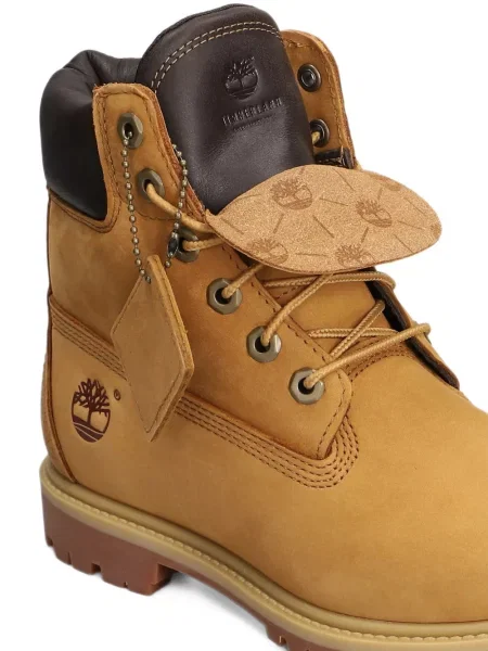 Μποτάκια αστραγάλου Timberland με κορδόνια με δαντέλα κίτρινο