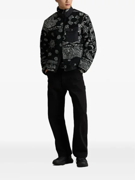 Șapcă Polo Ralph Lauren de mătase cu broderie cu dungi negru
