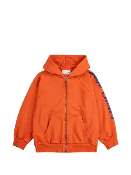 Bluza z kapturem dziecięca Bobo Choses pomarańczowa
