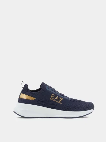 Кросівки темно-синій поліестер/поліуретан сині