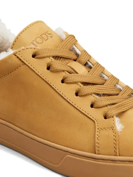 Sneakerși Tod's cu șireturi din dantelă maro