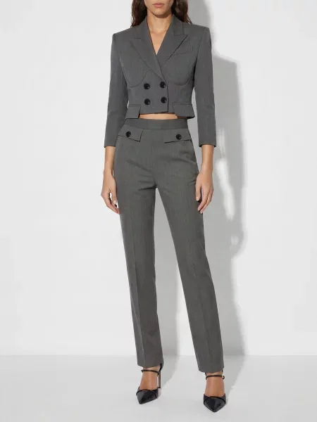 Брюки Elisabetta Franchi серые
