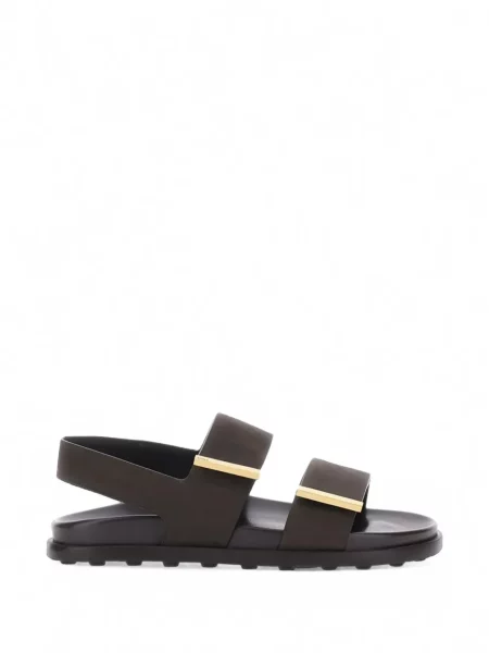 Sandale Tod's din piele de căprioară cu bretele gri