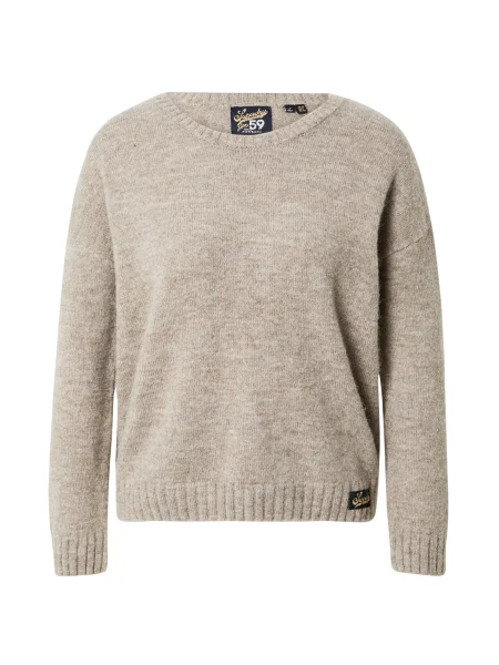 Superdry & Co Pulover ESSENTIAL amestecat bej