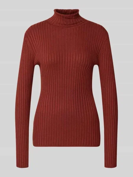 Sweter z golfem z prążkowaną strukturą dzianiny Soyaconcept