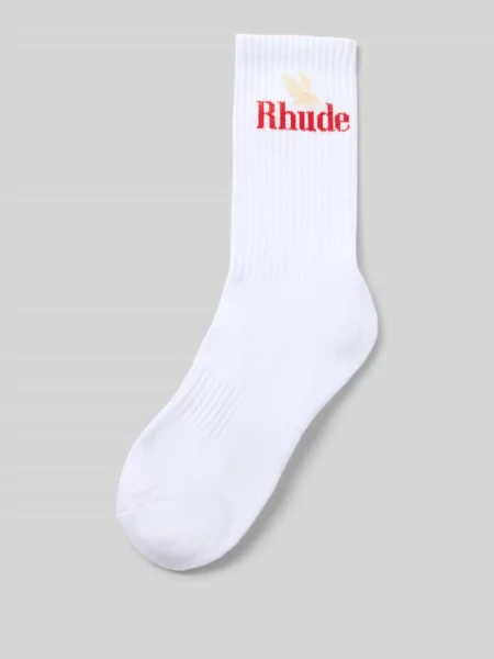 Skarpety z mieszanki bawełny Rhude białe