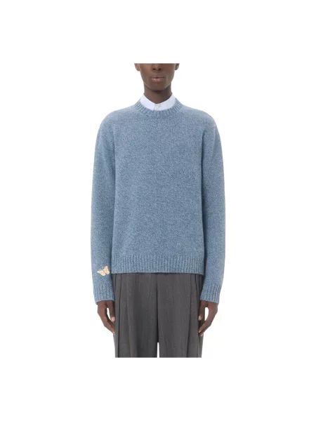 Sweter Valentino wełniany niebieski