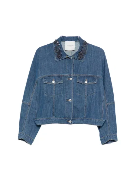 Kurtka jeansowa Ermanno Scervino niebieska