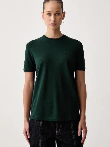 Lacoste tricou pentru femei cu lyocell verde
