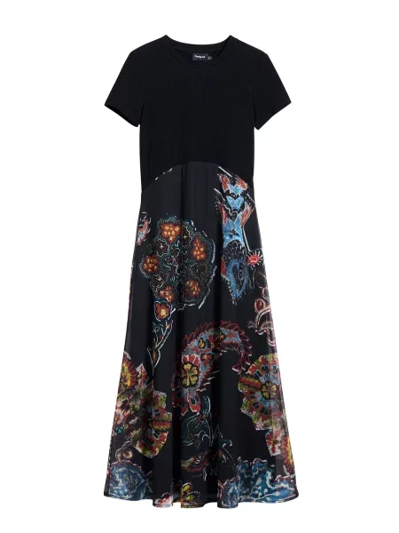 Desigual Rochie de zi Paisley negru