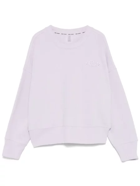 Haftowana bluza Dkny fioletowa