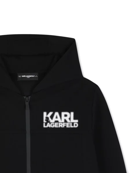 Bluza z kapturem dziecięca Karl Lagerfeld czarna