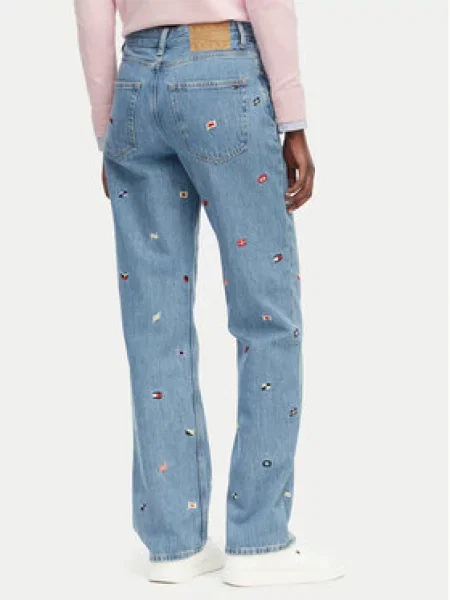 Tommy Jeans Jeans hlače Layla modra
