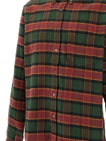 Карирана фланелена риза Portuguese Flannel зелено