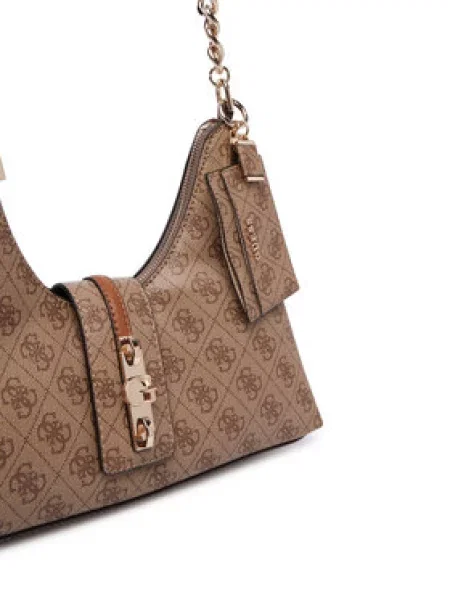 GUESS Shopper torba Yvonne devine dlake camel / čokolada smeđa