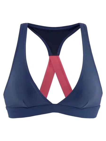 LASCANA ACTIVE Sutien costum de baie bleumarin / roșu-violet roșu