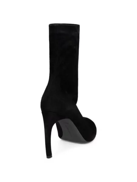 Botine Victoria Beckham din piele de căprioară negru