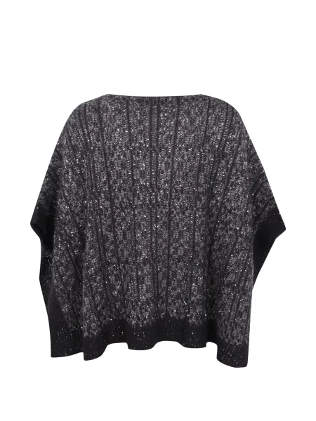 Poncho D.exterior cu paiete maro