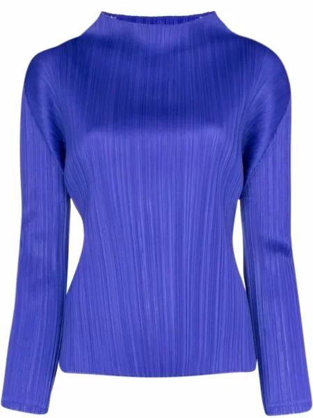 Plisirani top Pleats Please Issey Miyake plava