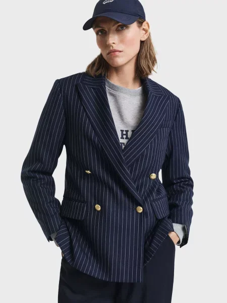 Смугастий піджак Gant синій