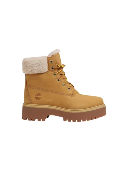Skate in ulica superge Timberland iz usnja nubuk s platformo bež