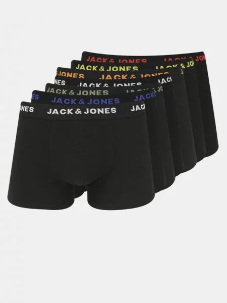 JACK & JONES Boxeri verde închis / portocaliu / roșu alb negru