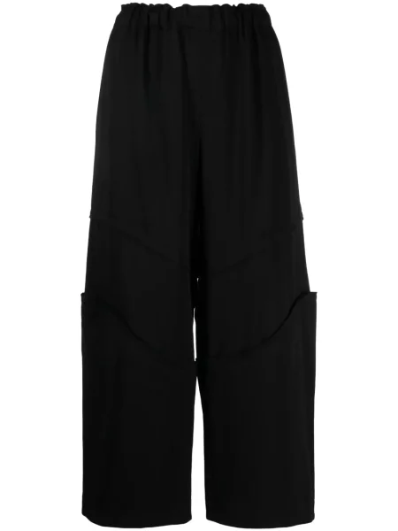 Cropp pantaloni Comme Des Garçons de lână negru