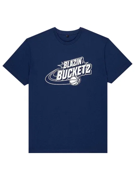 Bucketz Majica temno modra bela