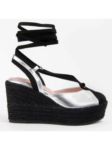 Pantofi Montevita argintiu