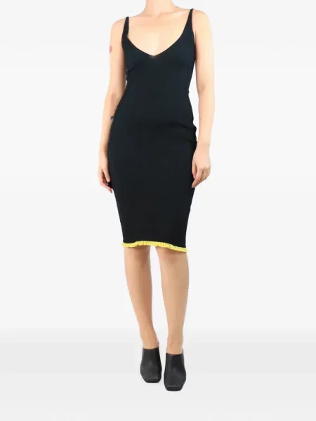 Rochie midi Az Factory din dantelă negru