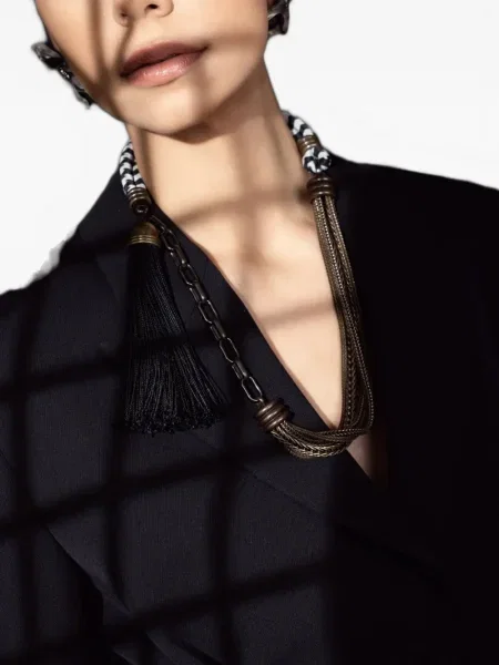 Colier Lanvin argintiu