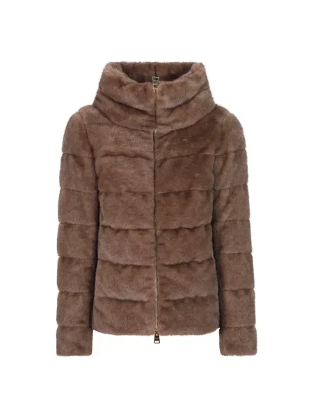 Lekka kurtka puchowa Herno brązowa