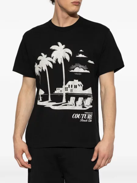 Koszulka Versace Jeans Couture czarna