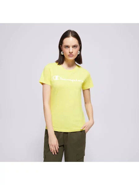 T-SHIRT KOSZULKA SPORTOWA CHAMPION-T-SHIRT CREWNECK T-SHIRT żółta