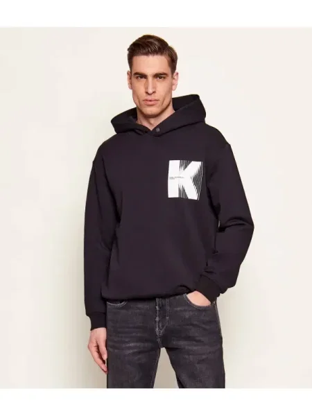 Geacă de blugi Karl Lagerfeld Jeans negru